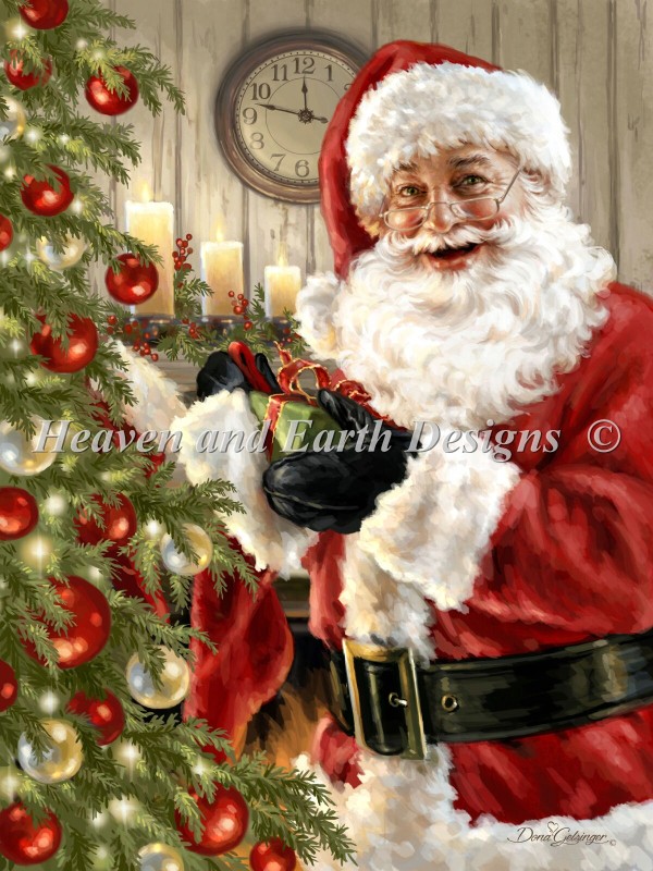 Santa With Glasses Select A Size - Click Image to Close