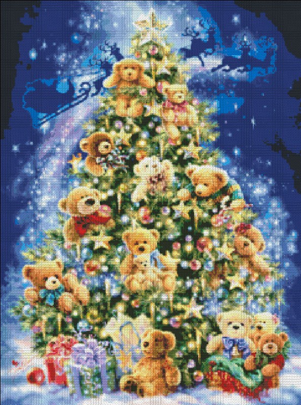 Mini Teddy Bear Tree - Click Image to Close