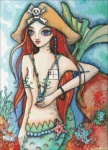 Diamond Painting Canvas - QS Red Haired Mermaid
