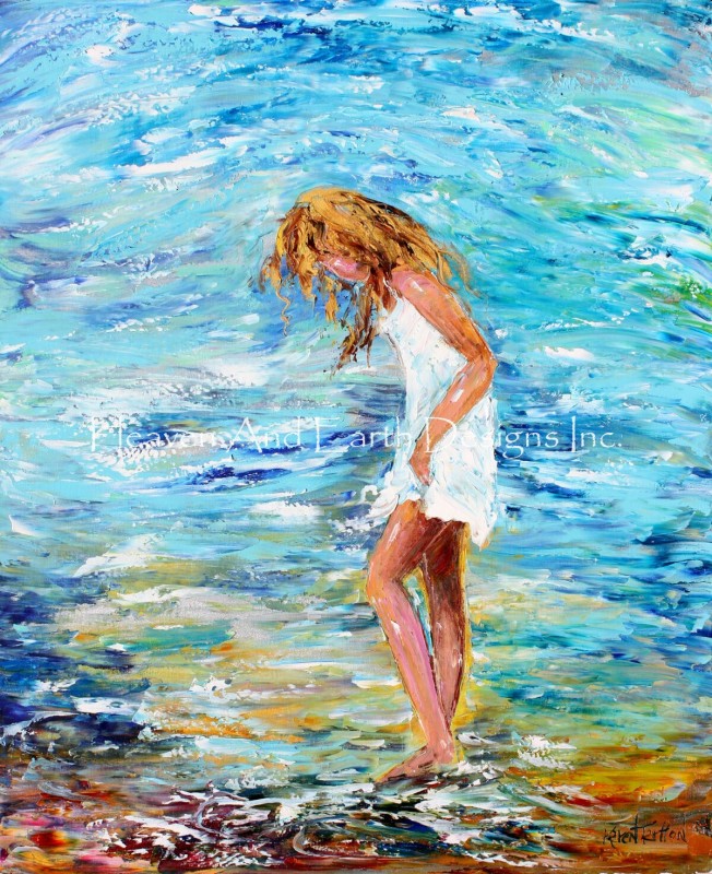 Girl On Beach - Click Image to Close