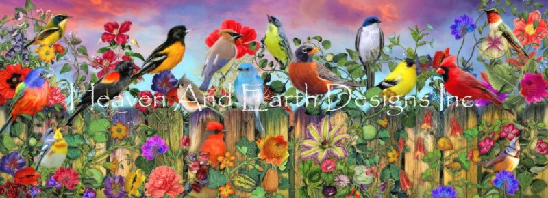 Mini Birds And Blooms Garden Material Pack - Click Image to Close