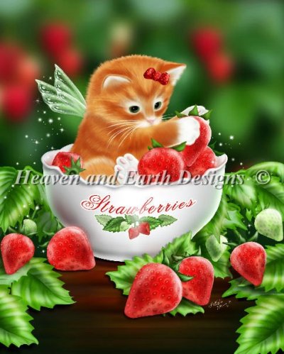 Mini Strawberry Kitten Material Pack - Click Image to Close