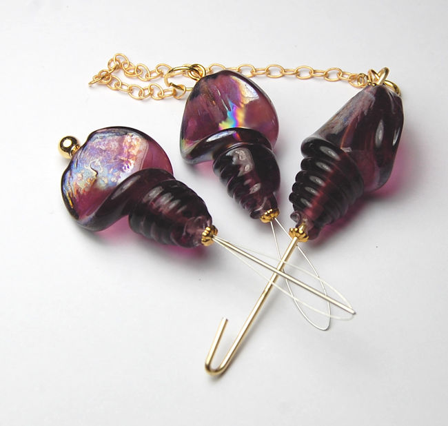 Needlework Tool set - Purple Rain (Gold toned) - Click Image to Close
