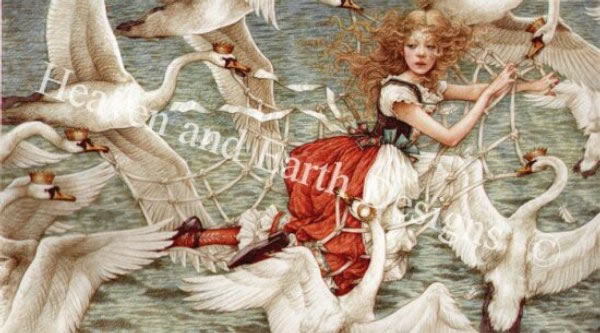 Princess and Swans - Click Image to Close